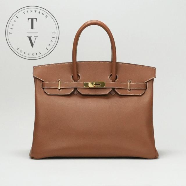 エルメス HERMES バーキン35 バーキン 35 バッグ トートバッグ クシュベル ゴールド ブラウン 茶 ゴールド金具の通販は