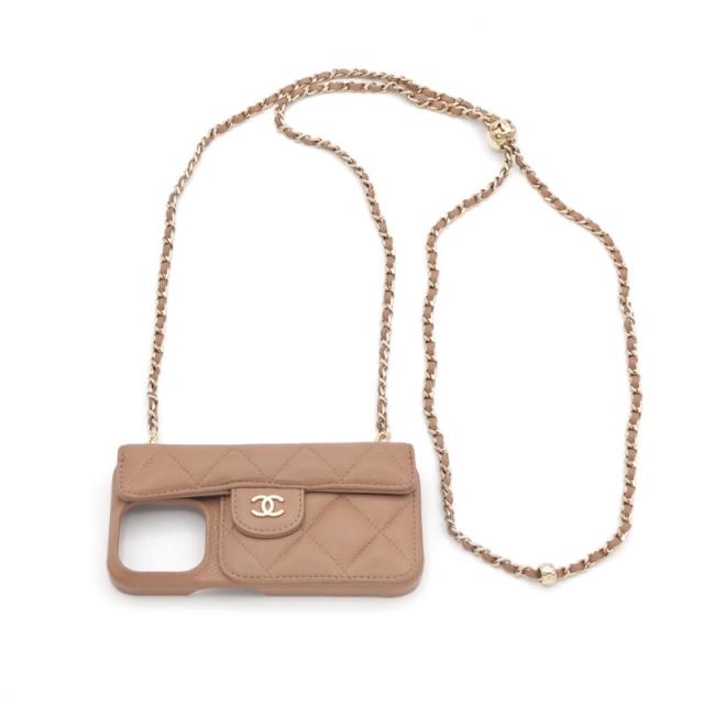 シャネル CHANEL 携帯・スマホアクセサリー ベージュ ゴールド ココ 