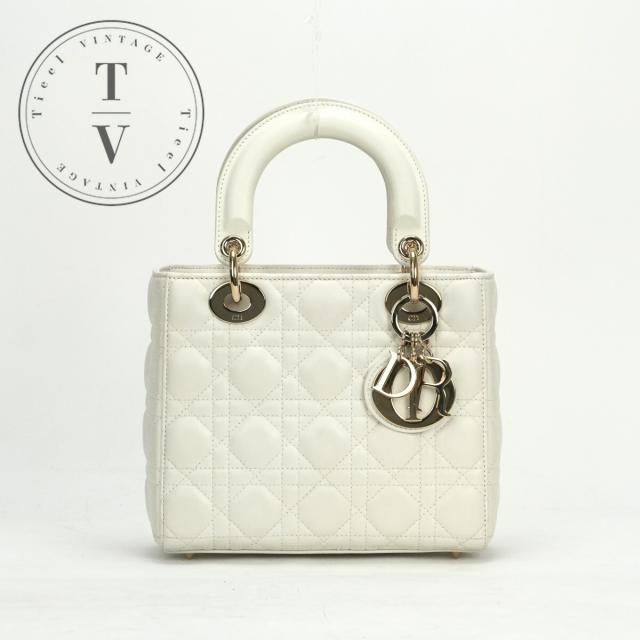 クリスチャンディオール CHRISTIAN DIOR レディディオール スモール LADY DIOR MY ABCDIOR MYABC カナージュバッグ バッグ トートバッグ