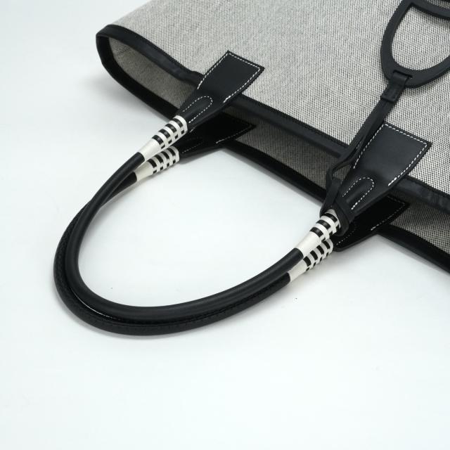 エルメス HERMES スティープル28 スティープル 28 バッグ トートバッグ ショルダーバッグ トワルアッシュ　スイフト ノワール ブラックの通販は