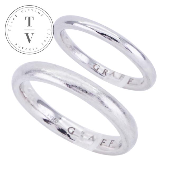 グラフ GRAFF D シェイプ ウェディング バンドリング D シェイプ ウェディング バンドリング リング 指輪 Pt950 シルバー ダイヤリングの通販は 93,775円