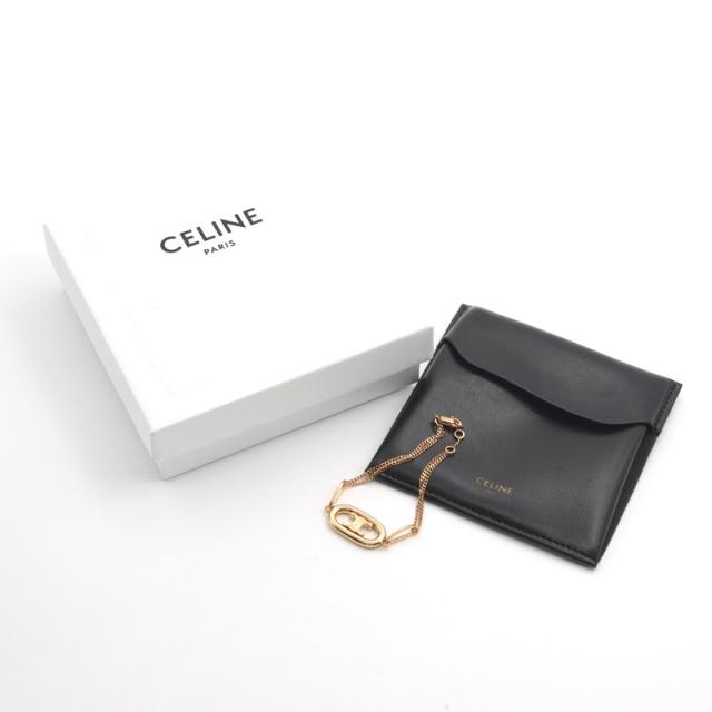 セリーヌ CELINE ブレスレット バングル カフ ゴールド トリオンフの