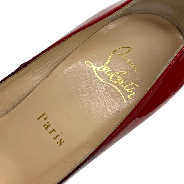 クリスチャンルブタン Christian Louboutin NEW VERY PRIVE 120 パンプス 靴 シューズ パテント レッド ブラック 未使用 グラデーション_6