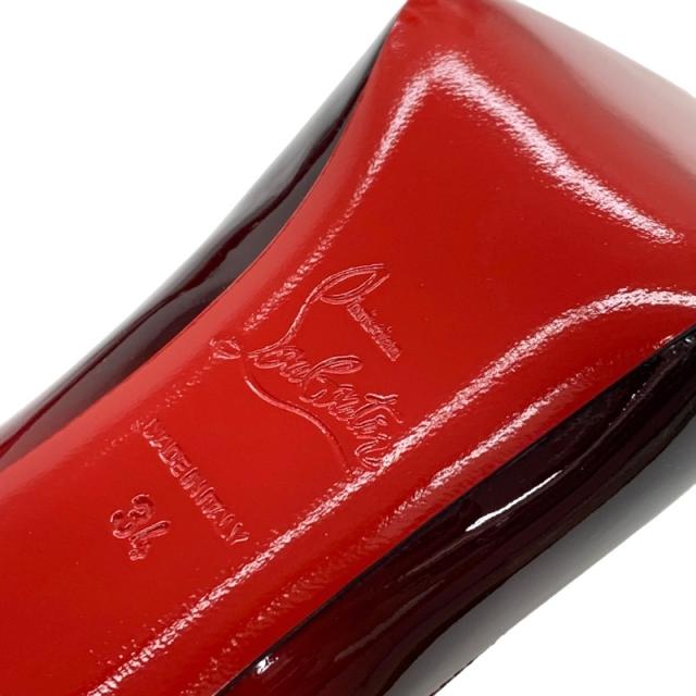 クリスチャンルブタン Christian Louboutin NEW VERY PRIVE 120 パンプス 靴 シューズ パテント レッド ブラック 未使用 グラデーション_7