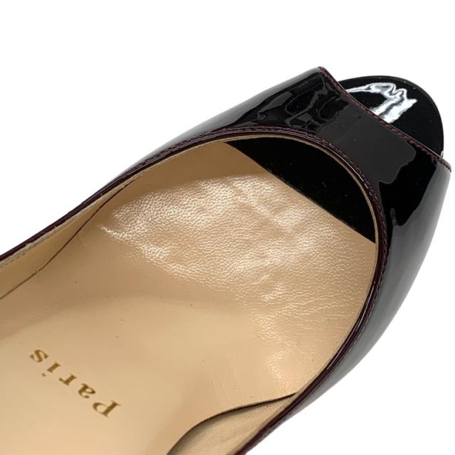 クリスチャンルブタン Christian Louboutin NEW VERY PRIVE 120 パンプス 靴 シューズ パテント レッド ブラック 未使用 グラデーション_8