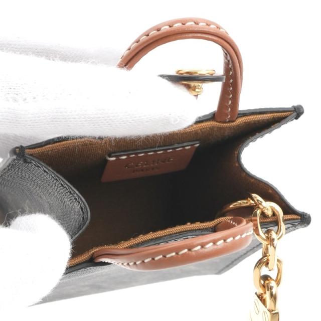 セリーヌ CELINE チャーム ブラウン ゴールド トリオンフキャンバス 
