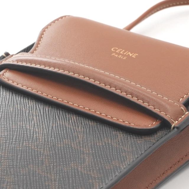セリーヌ CELINE 携帯・スマホアクセサリー ブラウン トリオンフ ロゴ