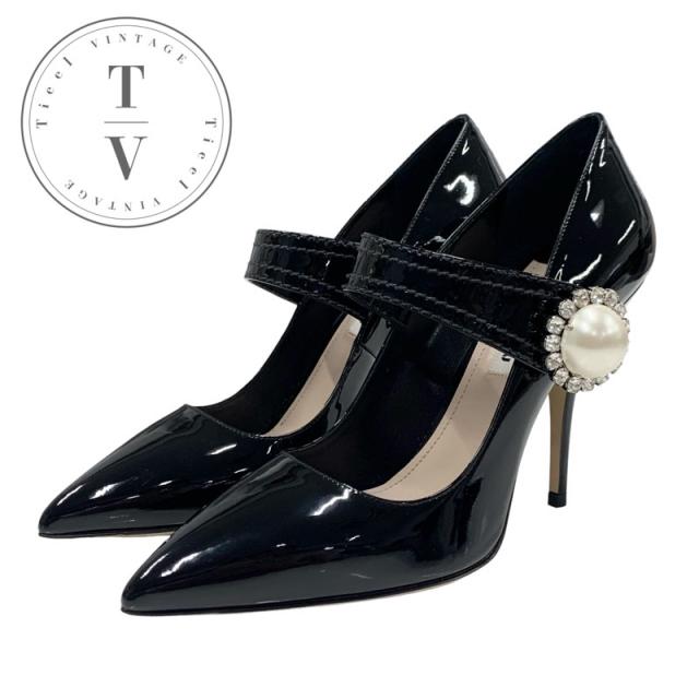 新品未使用) miumiu ミュウミュウ パンプス ミュウミュウ MIUMIU