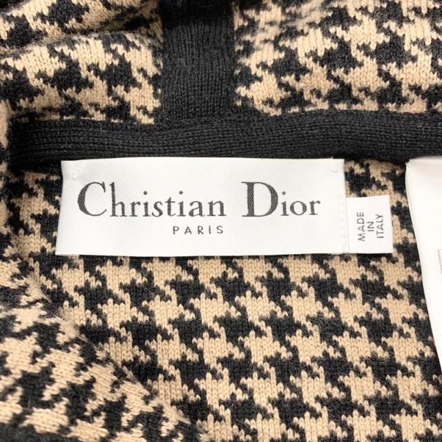 クリスチャンディオール　 ニットコート　千鳥格子 クリスチャンディオール CHRISTIAN DIOR アウター ブラウン