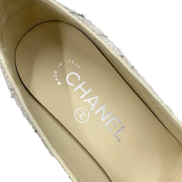 シャネル CHANEL パンプス 靴 シューズ ツイード ファブリック