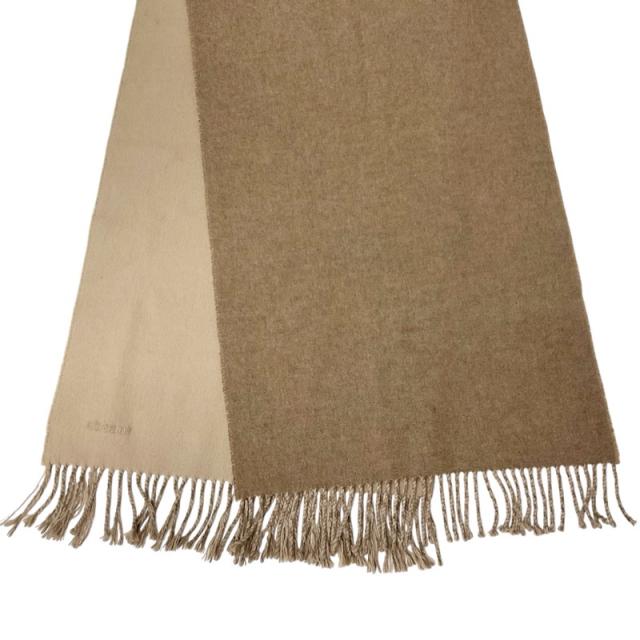 エルメス HERMES レクトヴェルソ カシミヤ ブラウン ベージュ マフラー  
