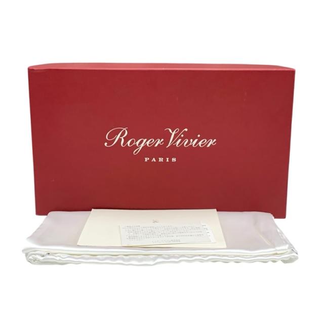 ロジェヴィヴィエ Roger Vivier パンプス 靴 シューズ サテン シルバー