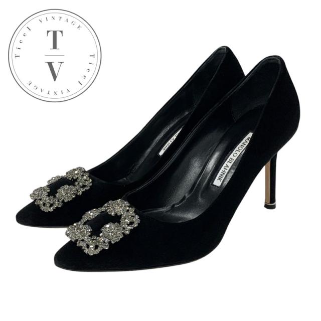 マノロブラニク MANOLO BLAHNIK ハンギシ パンプス 靴 シューズ