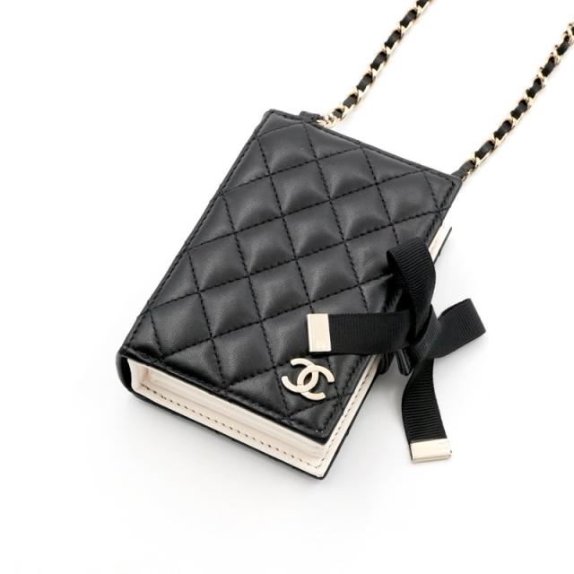 シャネル CHANEL カードケース カード入れ パスケース ブラック
