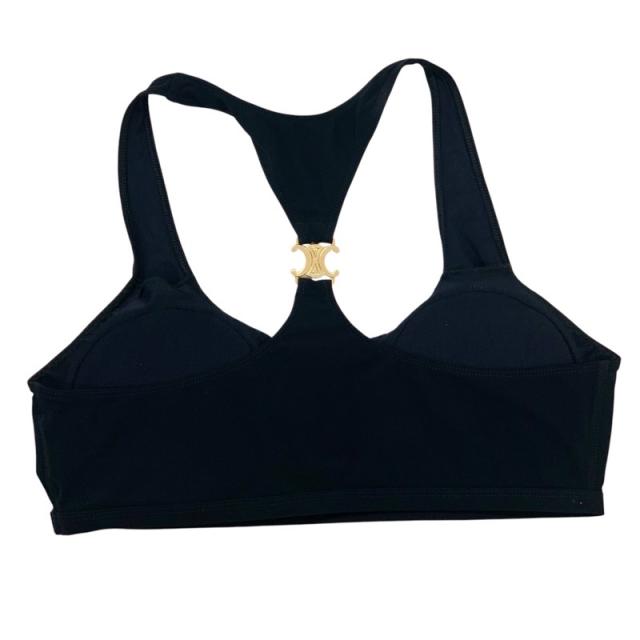 セリーヌ CELINE ブラック ゴールド トリオンフ 水着 ビキニ セパレート