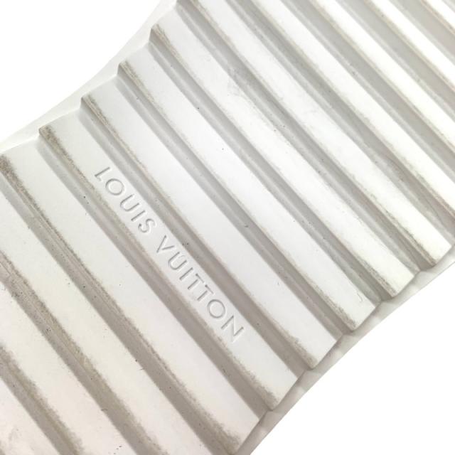 ルイヴィトン LOUIS VUITTON タイムアウトライン モノグラム スニーカー 靴 シューズ レザー ホワイト ピンク フラットシューズ_7