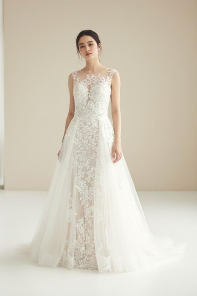 ブリス モニークルイリエ ウェディングドレス 2way