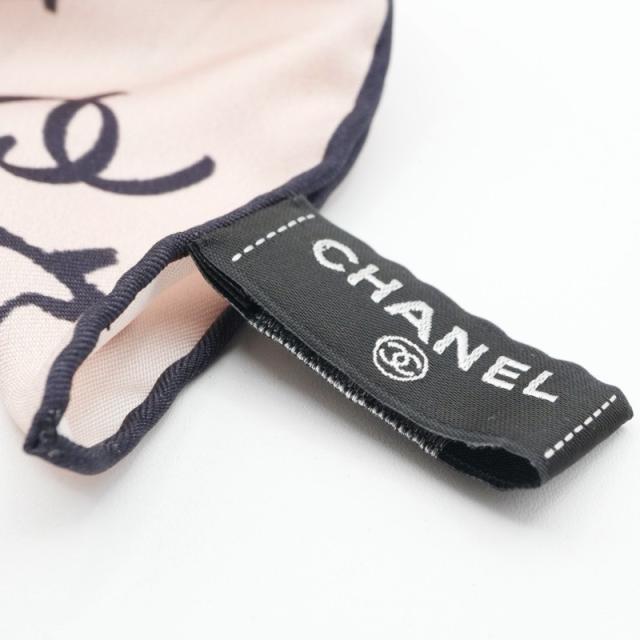 CHANEL シュシュ ココマーク ロゴ 髪留め リボン ブラック 24B