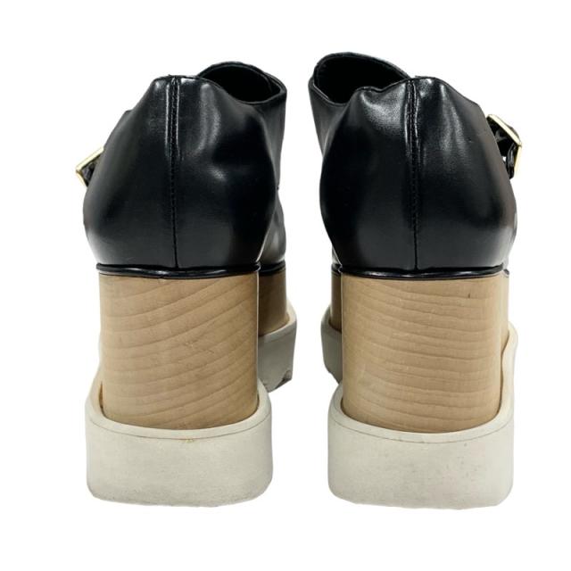 ステラマッカートニー エリスレザー 厚底 シューズ 黒色 美品