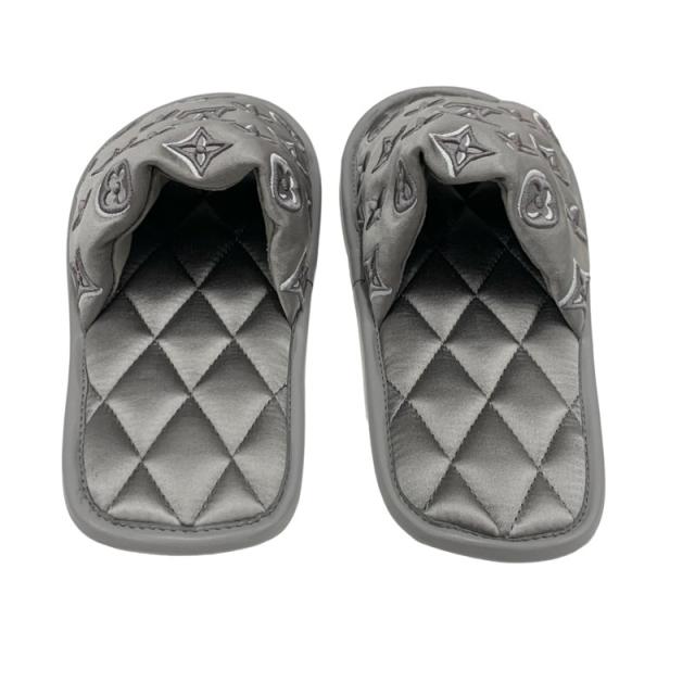 ルイヴィトン　サイズ表記「36」袋付き　シルバー　フラットシューズ ルイヴィトン LOUIS VUITTON ホーミーライン モノグラム フラット