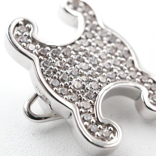 セリーヌ CELINE ヘアアクセサリー シルバー トリオンフ ヘアクリップ