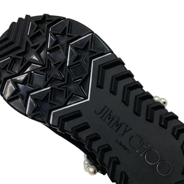 ジミーチュウ JIMMY CHOO スニーカー 靴 シューズ ファブリック フェイクパール ブラック 黒 ソックススニーカー パール クリスタル_7