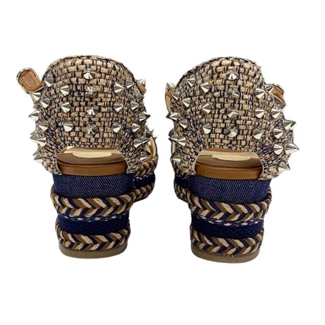 クリスチャンルブタン・スパイクスタッズ スライドサンダル　27cm クリスチャンルブタン・スパイクスタッズ スライドサンダル 27cm