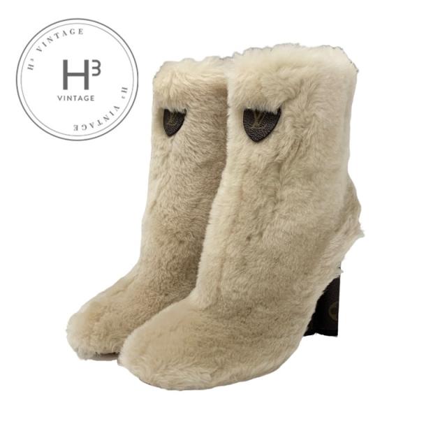 ルイヴィトン シルエットライン アンクルニットショートブーツ 38 モノグラム 新作*LV*モノグラムシルエット・ライン アンクルソックスブーツ (Louis