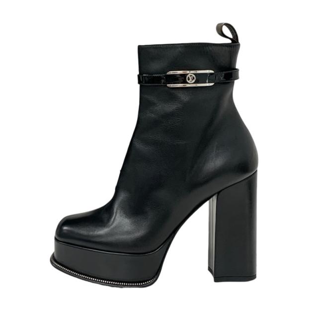 新品未使用★ルイヴィトン・レザー モノグラムハトメ ショートブーツ (35) 6916_0.jpg