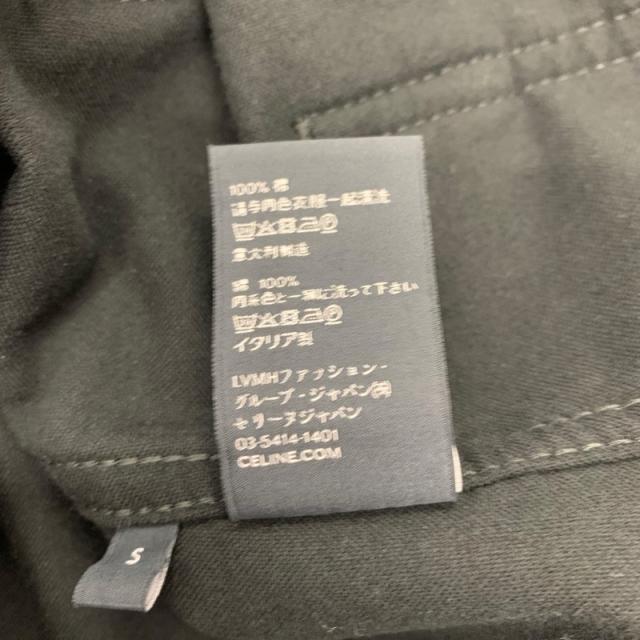 セリーヌ CELINE ワンピース コットン ブラック 黒 ゴールド トリオンフ ドレス ベロア_8