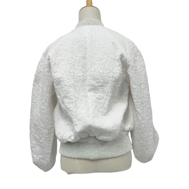 期間限定値下　ドゥロワー Drawer フクレ ジャガード ジャケット　美品 Drawer(ドゥロワー) 21SSレースジップアップブルゾン 6522-299