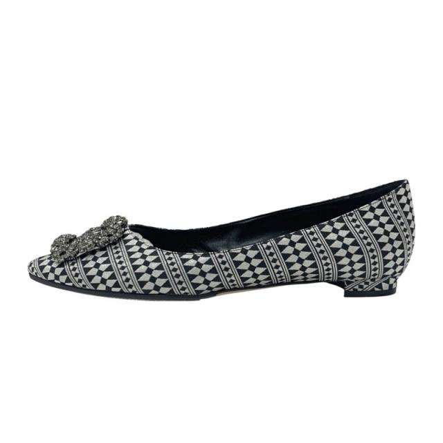 マノロブラニク MANOLO BLAHNIK ハンギシ フラットシューズ 靴
