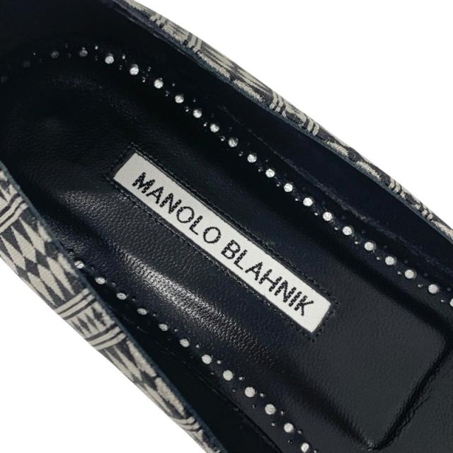 マノロブラニク MANOLO BLAHNIK ハンギシ フラットシューズ 靴