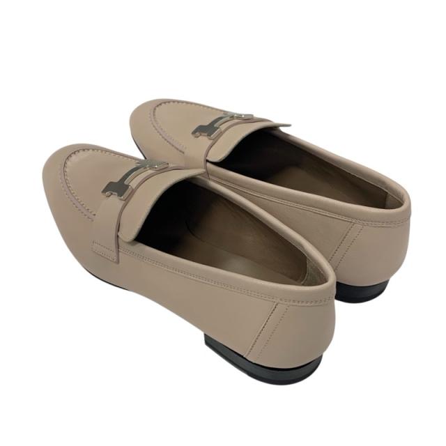 未使用級✨HERMES エルメス　シェーヌダンクル　ローファー　グリーン　レザー HERMES Chaine d'ancre DESIGN LEATHER LOAFER/エルメス