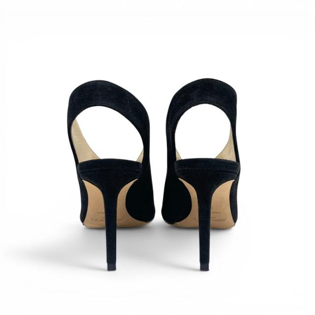 ジミーチュウ JIMMY CHOO サンダル 靴 シューズ スエード ブラック 黒_4