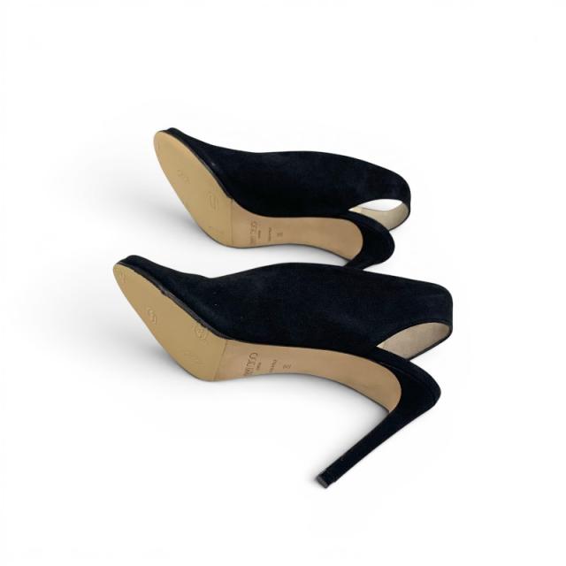 ジミーチュウ JIMMY CHOO サンダル 靴 シューズ スエード ブラック 黒_5