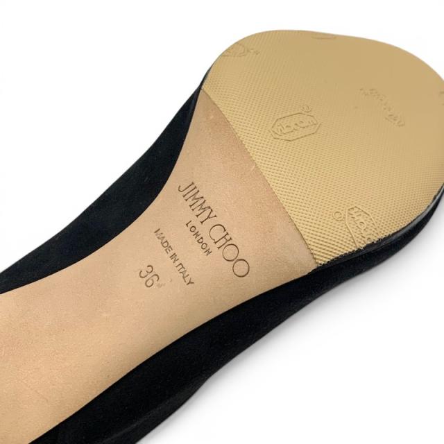 ジミーチュウ JIMMY CHOO サンダル 靴 シューズ スエード ブラック 黒_7