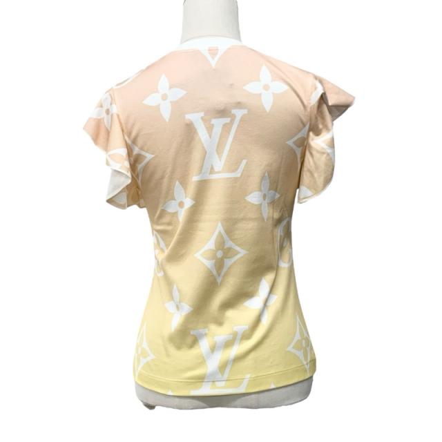 ルイヴィトン LOUIS VUITTON サンライズモノグラム トップス コットン オレンジ系 未使用 グラデーション Tシャツ_2