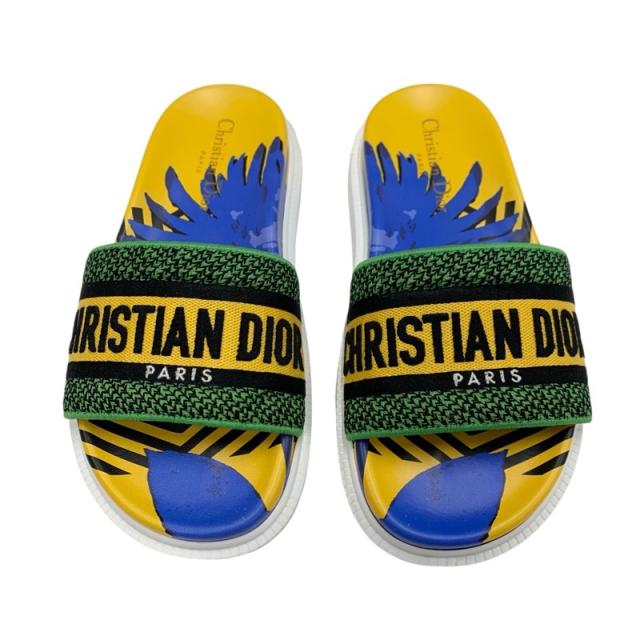 クリスチャンディオール DWAY ロゴ サンダル36