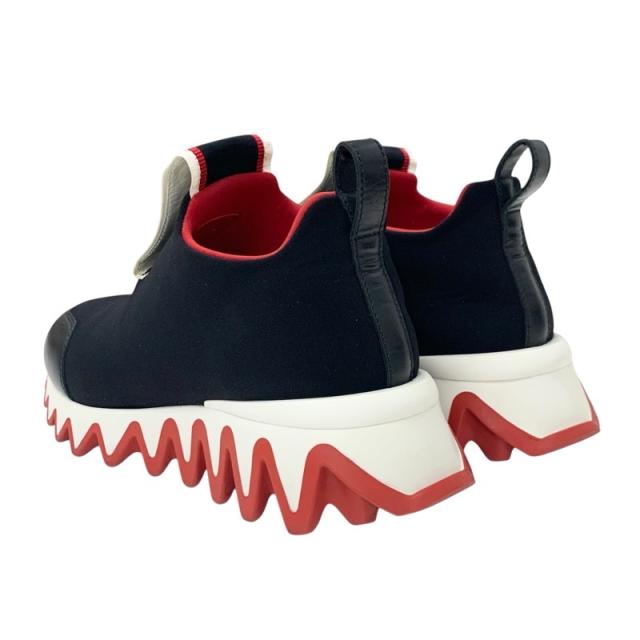 クリスチャンルブタン Christian Louboutin Tiketa Run スニーカー 靴 シューズ カーフレザー ブラック ホワイト レッド スリッポン_3