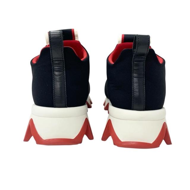 クリスチャンルブタン Christian Louboutin Tiketa Run スニーカー 靴 シューズ カーフレザー ブラック ホワイト レッド スリッポン_4