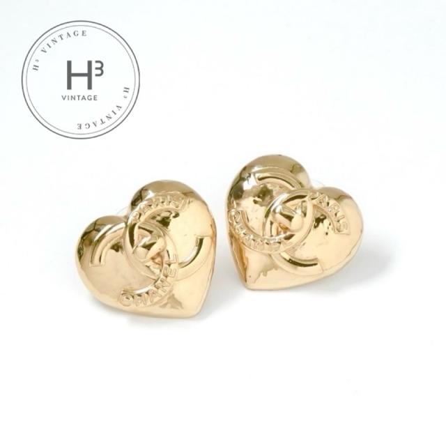 シャネル CHANEL ピアス イヤリング ゴールド ココマーク ハート