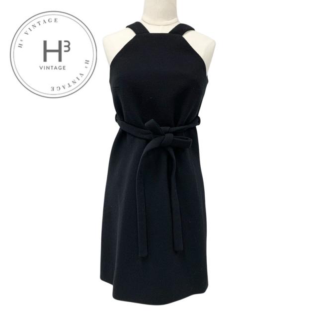 中古】モンクレール ABITO SENZA MANICHE デニムワンピース ミニ