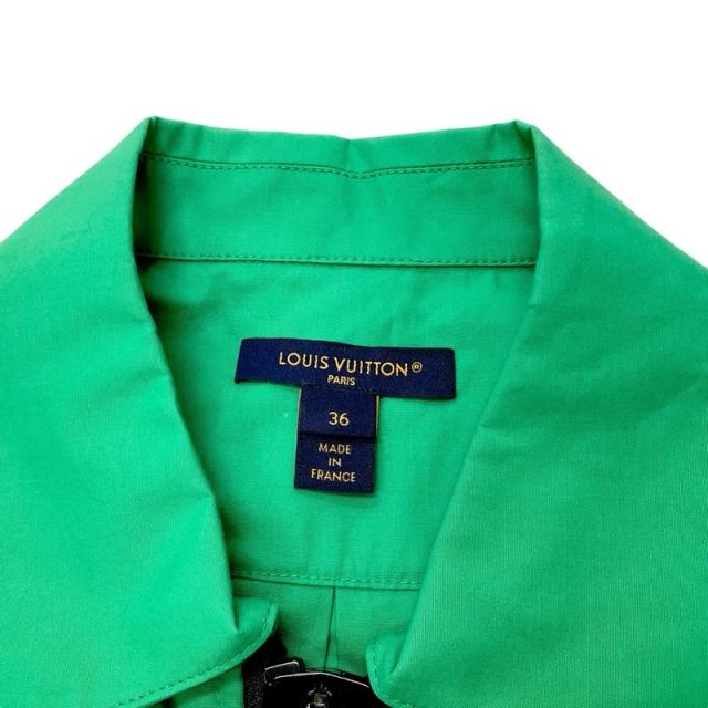 ルイヴィトン LOUIS VUITTON ワンピース コットン グリーン ブラック  