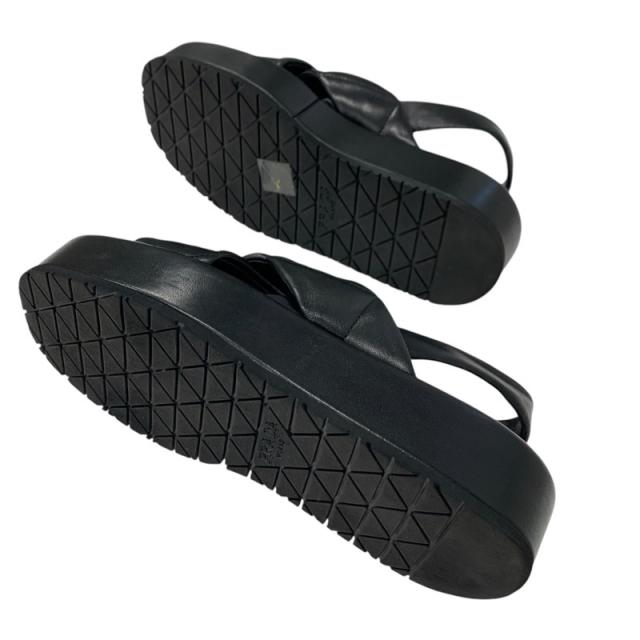 プラダ PRADA サンダル 靴 シューズ レザー ロゴ パデッドナッパ