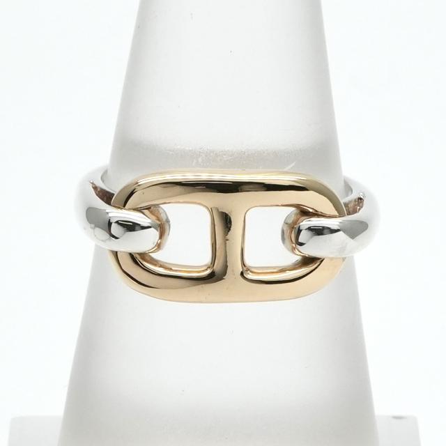 エルメス HERMES シェーヌダンクル リング 指輪 750/925 ゴールド 金