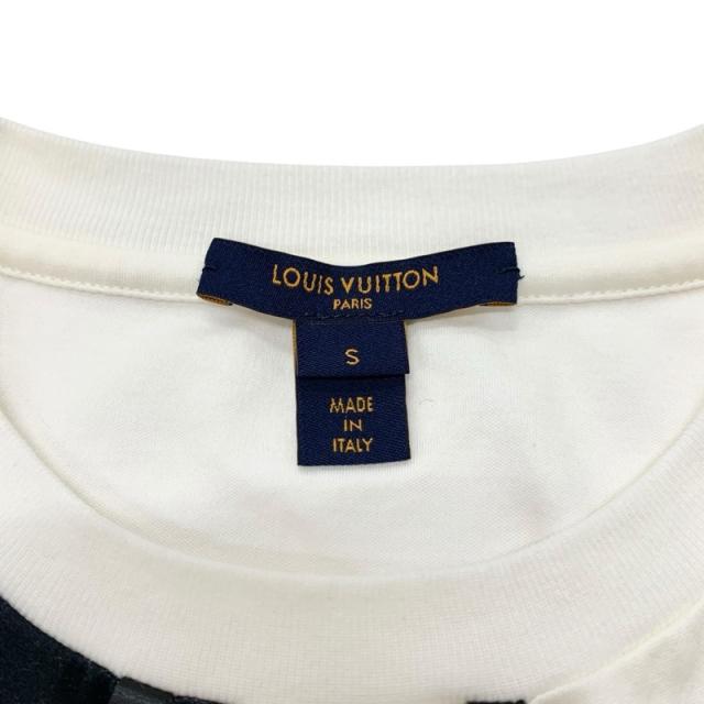 ルイヴィトン LOUIS VUITTON ワンピース コットン ホワイト ブラック ゴールド ロゴ スター_6