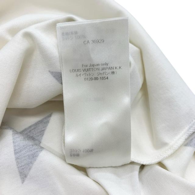 ルイヴィトン LOUIS VUITTON ワンピース コットン ホワイト ブラック ゴールド ロゴ スター_8