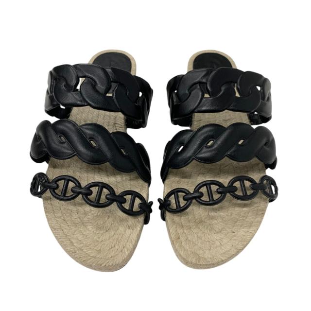 クーポン期間?エルメス サンダル エズ 37? エルメス HERMES グウェン