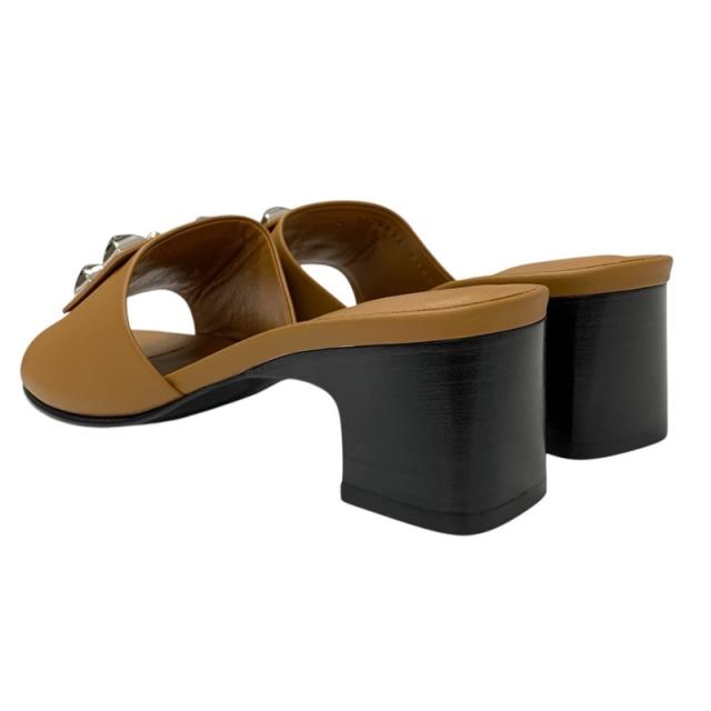 エルメス HERMES ドリーミー サンダル 靴 シューズ レザー ブラウン